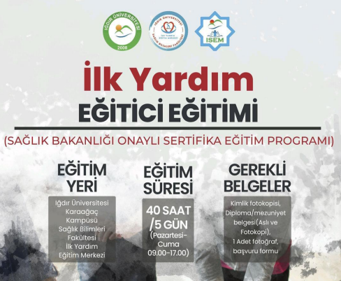 İLK YARDIM EĞİTMENLİĞİ KURSU