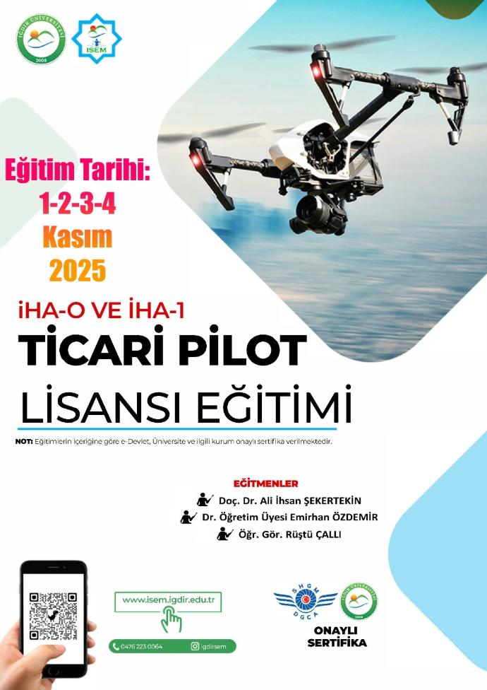 İHA-0 VE İHA-1 TİCARİ PİLOT LİSANSI EĞİTİMİ